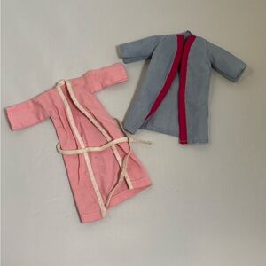 Two Barbie robes from the 1980s